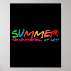 Sommer erinnert sich, warum Retro-Lehrerferien Poster