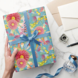 Sommer-Eukalyptus Geschenkpapier