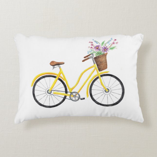Sommer-Fahrrad-Duo Dekokissen (Vorderseite)