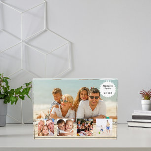 Sommer-Familienurlaub-Foto-Collage Fotoblock