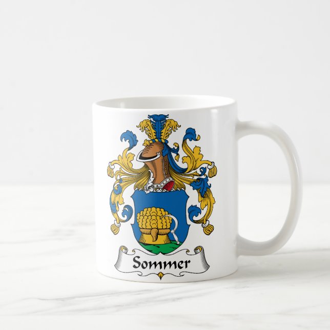 Sommer Familienwappen Kaffeetasse (Rechts)