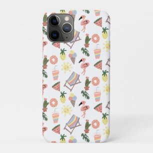 Sommer Flamingo Handgezeichnete Kritzeleien Case-Mate iPhone Hülle