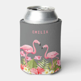 Sommer Flamingos Blumenlachs rosa Name tropisch Dosenkühler