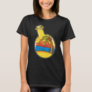 Sommer Flasche Traditioneller Beach Tattoo Artist T-Shirt