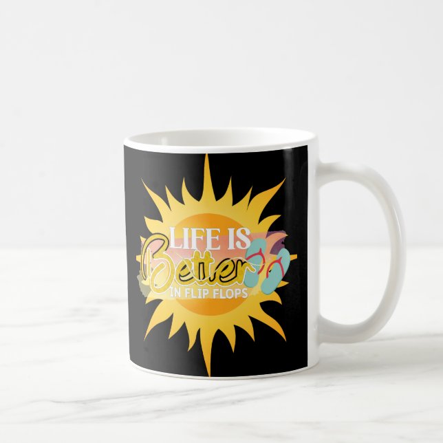 Sommer Flip Flop Wochenende Kaffeetasse (Rechts)