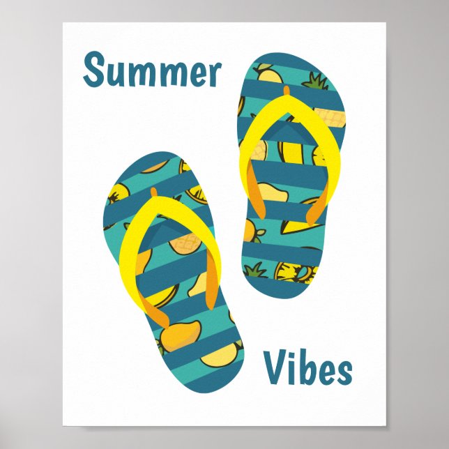 Sommer Flip Flops Poster (Vorne)