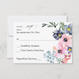 Sommer Floral UAWG RSVP Karte