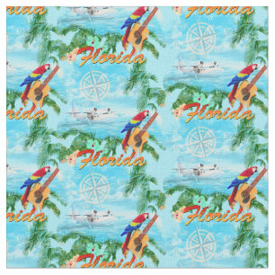 Sommer Florida Seaplane Tropical Beach Küste Stoff