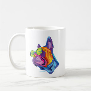 Sommer Französische Bulldogge Welpe Bunt Kaffeetasse