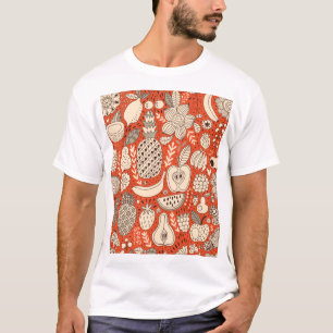 Sommer-Frucht-Doodle Vintage T-Shirt
