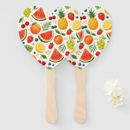 Sommer-Fruchtmuster Stoff | Tropische Wassermelone Fächer