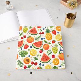 Sommer-Fruchtmuster Stoff | Tropische Wassermelone Gästebuch
