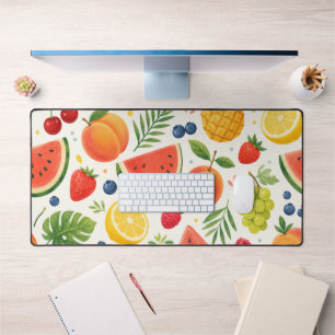 Sommer-Fruchtmuster Stoff Tropische Wassermelone Schreibtischunterlage