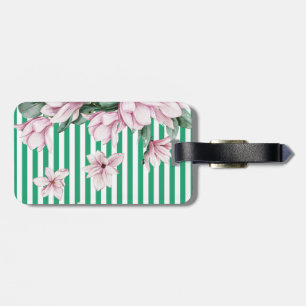 Sommer, Frühling, Magnolienprint Gepäckanhänger