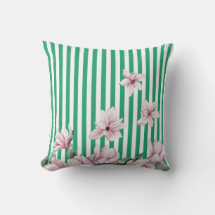 Sommer, Frühling, Magnolienprint Kissen