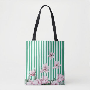 Sommer, Frühling, Magnolienprint Tasche