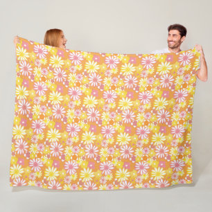 Sommer Gänseblümchen Fleecedecke