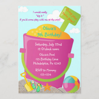 Sommer-Geburtstags-Einladung Einladung