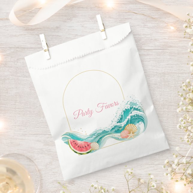 Sommer-Geburtstags-Geschenktüte Geschenktütchen (Ausgeschnitten)