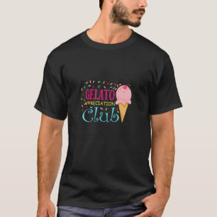 Sommer-Gelato-Würdigungsclub Eis Kinder Tod T-Shirt