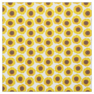 Sommer-gelbes Sonnenblume-Muster Stoff
