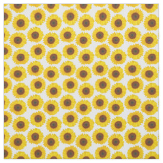 Sommer-gelbes Sonnenblume-Muster Stoff