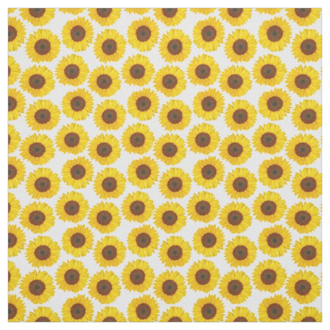 Sommer-gelbes Sonnenblume-Muster Stoff (Muster)
