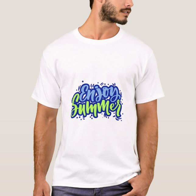 Sommer genießen T-Shirt (Vorderseite)