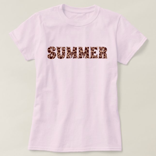 Sommer-Giraffen-Druck T-Shirt (Design vorne)