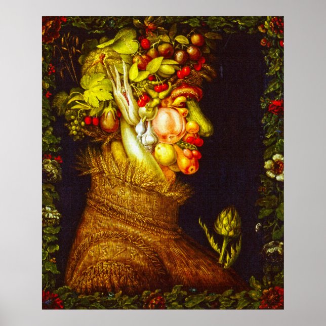 Sommer - Giuseppe Arcimboldo Poster (Vorne)