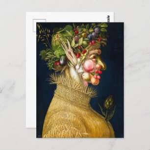 Sommer Giuseppe Arcimboldo Postkarte