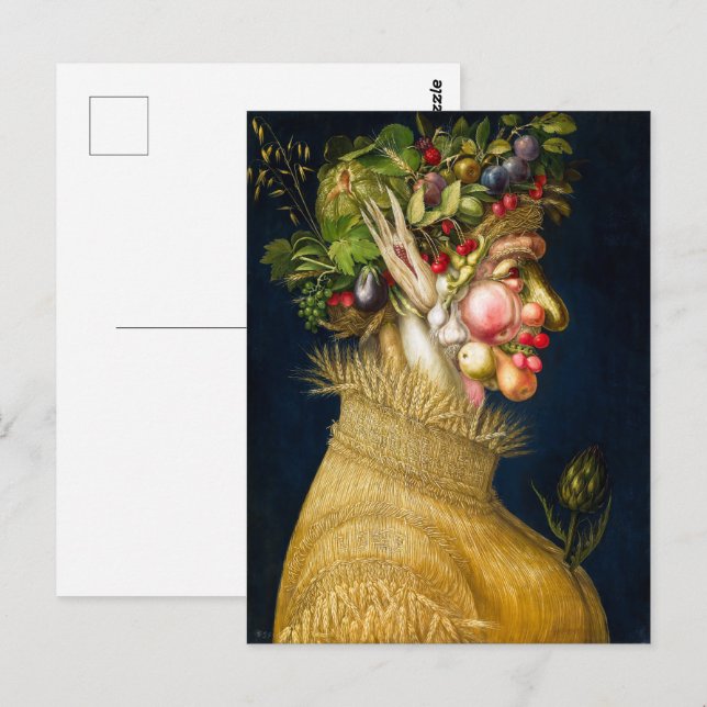 Sommer | Giuseppe Arcimboldo | Postkarte (Vorne/Hinten)
