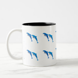 SOMMER, GLAUBWÜRDIGE DOLPHINE ZWEIFARBIGE TASSE