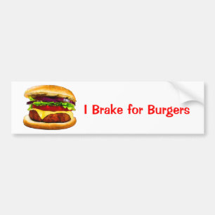 Sommer-Grill-Burger Autoaufkleber