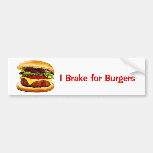 Sommer-Grill-Burger Autoaufkleber (Vorne)