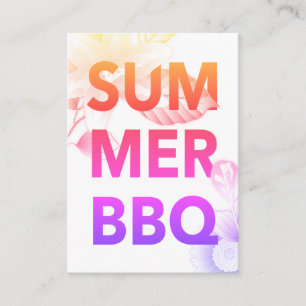 SOMMER GRILLEN BEGLEITKARTE
