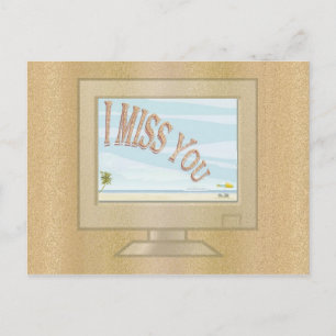 Sommer-Grüße überwachen Postkarte