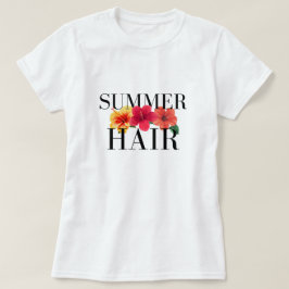 Sommer-Haare Hawaiian Flower Grafik-T-Shirt T-Shirt
