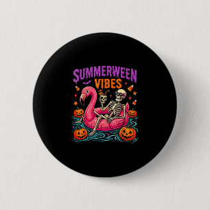 Sommer Halloween Skelett Kostüm gruselig Button