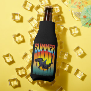 SOMMER-HAMMERHAIHAI SONNENUNTERGANG FLASCHENKÜHLER
