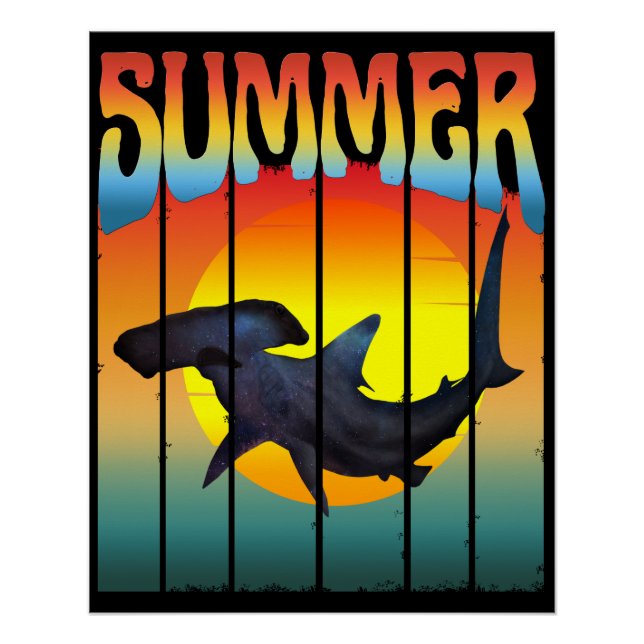 SOMMER HAMMERHEAD SHARSET POSTER (Vorderseite)