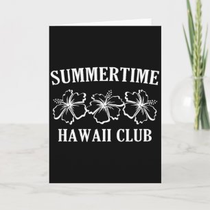 Sommer Hawaii Club Hawaiianische Insel Strand Surf Karte