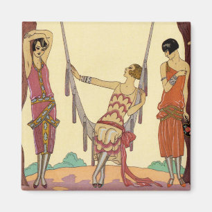 Sommer im Frankreich-Kunst-Deko Magnet