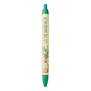 Sommer im Sonnengelb Streifen Ananas Kugelschreiber