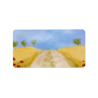 Sommer im Tal digitale Kunstszene Adressaufkleber