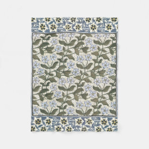 Sommer Immergrün Blüten Jugendstil Botanik Fleecedecke
