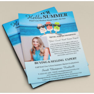 Sommer-Immobilien-Einführung Flyer