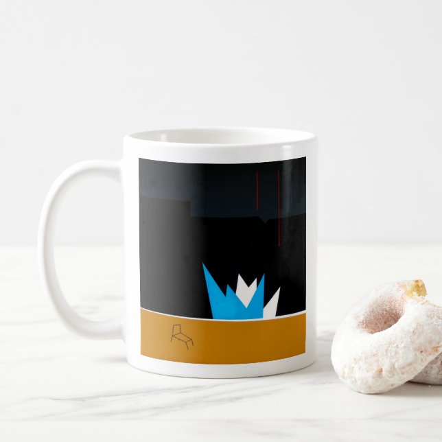 Sommer in der Stadt Hockney Kaffeetasse (Mit Donut)
