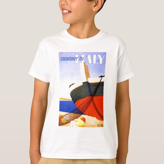 Sommer in Italien Vintage Travel T-Shirt (Vorderseite)