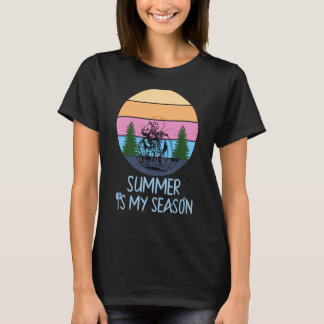 Sommer ist meine Saison Sommerferien Reise Camping T-Shirt